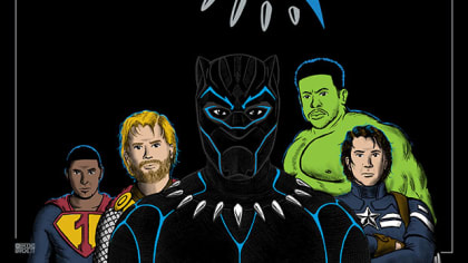 The Carolina Panthers wanted 'Black Panther' inspired team art. Here's what  happened.