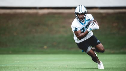 Carolina Panthers wide receiver Shi Smith runs through drills at the NFL  football team's training camp on Saturday, July 29, 2023, in Spartanburg,  S.C. (AP Photo/Jacob Kupferman Stock Photo - Alamy