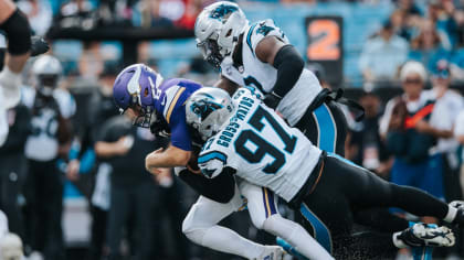 Carolina Panthers defensive end Yetur Gross-Matos (97) on defense