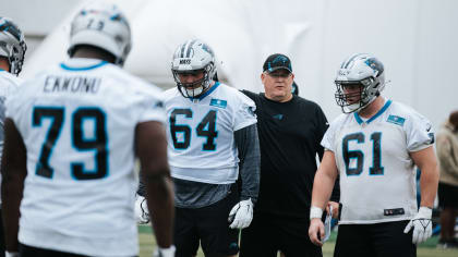 Panthers throwing a lot at rookie offensive linemen