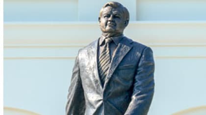 Panthers Owner Honored With Sculpture