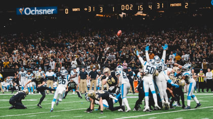 Saints beat Panthers on game-winning field goal from Lutz as time expires