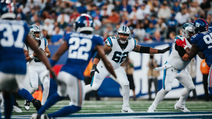 New York Giants defensive end Leonard Williams (99) enters the stadium  against the Carolina Panthers during an NFL pre-season football game on  Friday, Aug. 18, 2023, in East Rutherford, N.J. (AP Photo/Rusty