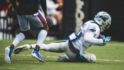 WR Curtis Samuel speaks to the media after Thursday's practice