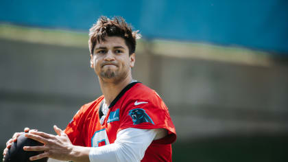 QB Matt Corral tries to draw Panthers logo from memory