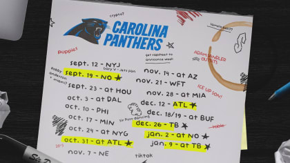 carolina panthers schedule 2021