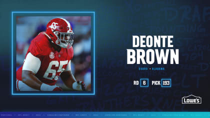 Panthers' Deonte Brown throwing his (reduced) weight around 