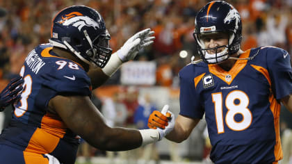 Terrance 'Pot Roast' Knighton gives his #94 Broncos jersey number