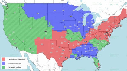 NFL Week 1 TV coverage maps