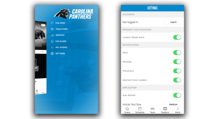 How to use Carolina Panthers mobile tickets