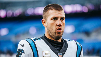 Carolina Panthers place kicker Eddy Pineiro (4) slaps hands with long  snapper JJ Jansen (44) after kicking an extra-point during an NFL football  game against the New Orleans Saints, Sunday, Sep. 25