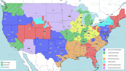 NFL Week 1 TV coverage maps