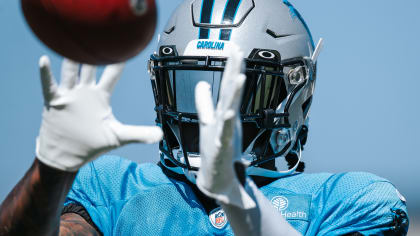 Carolina Panthers NFL helmets training camp