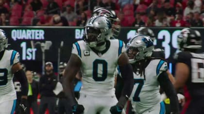 Carolina Panthers quarterback Bryce Young lays wicked juke on Detroit Lions  linebacker James Houston, turning would-be sack into gain