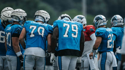 Carolina Panthers CB Duke Dawson in perfect spot to intercept Washington  Commanders QB Taylor Heinicke's pass