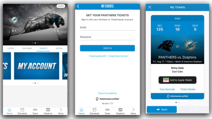 How to secure your mobile tickets for Panthers home games