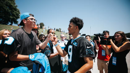 Local military members join Panthers at training camp