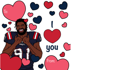 Tom Brady Inspired Valentine Card Tom Brady Funny PRINTABLE 