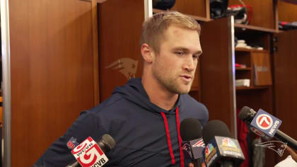 Tight End Mike Gesicki meets with the media