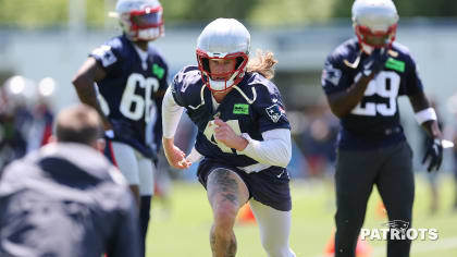 New England Patriots defensive back Brenden Schooler (41) and