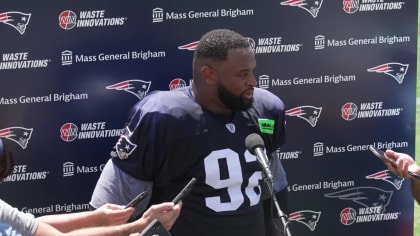 Patriots defender Davon Godchaux has his high school number