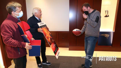 Robert Kraft greets fans who traveled far and wide for release of Nike's ' Patriots' Air Force 1