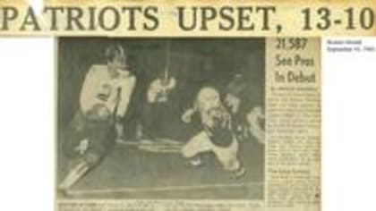 OTD in 1960, @patriots, then known as the Boston Patriots, took on @broncos  in the first game in American Football League history. Denver…