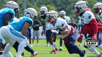 New England Patriots wide receiver Tre Nixon (82) warms uo before