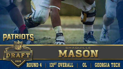 Patriots draft Georgia Tech OL Shaq Mason with the 131st overall pick