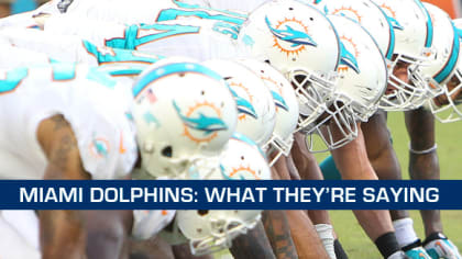 Miami Dolphins NFL Locker Room Team Issued With No Facemask Helmet (Size M)