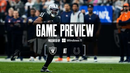 Game Preview: Colts vs. Raiders