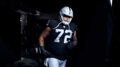 NFL: Las Vegas Raiders tackle Morris Knolls Jermaine Eluemunor