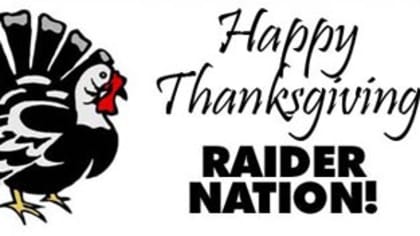 Las Vegas Raiders Twitterren: From our family to yours. Happy Thanksgiving  #RaiderNation!  / Twitter