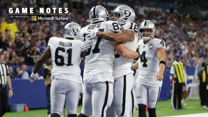 Game Notes: Oakland Raiders 24, Chicago Bears 21