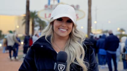 Raiderettes greet visitors at the airport for the 2022 NFL Draft