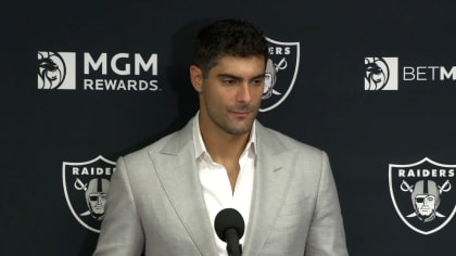 Raiders hold first press conference with Jimmy Garoppolo