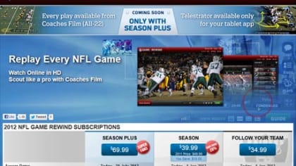 NFL Game Rewind apps for iOS and Android tablets appear with