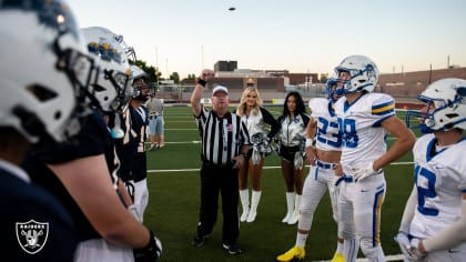 Raiders unveil Nevada high school football helmet wall at Allegiant Stadium