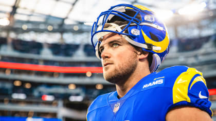 Los Angeles Rams linebacker Troy Reeder (51) heads off the field after an  NFL football game against the New York Giants, Sunday, October 4, 2020 in  Inglewood, Calif. The Rams defeated the