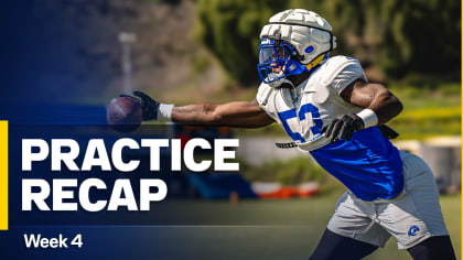 Los Angeles Rams Practice Recap  Week 4 vs. Indianapolis Colts: “Preparing  to go out & play at a high level”