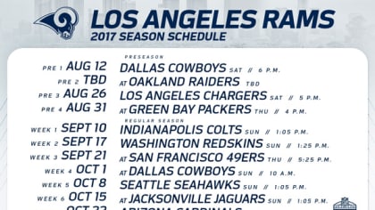 Indianapolis Colts 2017 schedule release: Games, dates and times