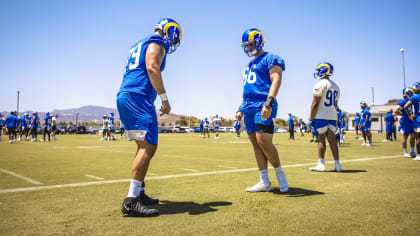 Los Angeles Rams offensive tackle Max Pircher (66) and