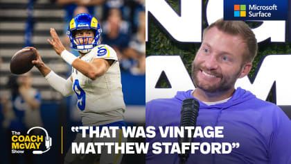 Rams QB Matthew Stafford turns in a vintage performance against