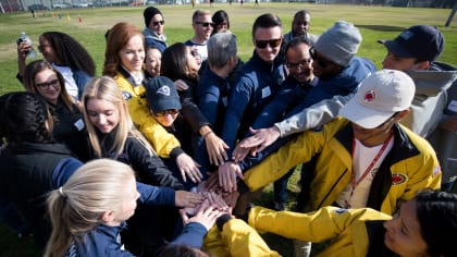 Los Angeles Rams Host Youth Football Camp at Long Beach Salvation