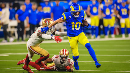 Rams drive Cam Akers through pileup to pick up a first down