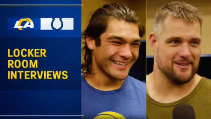 Wide receiver Puka Nacua & offensive lineman Rob Havenstein Los Angeles  Rams at Indianapolis Colts Postgame Locker Room Interviews