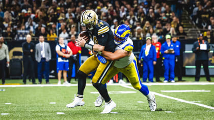 Los Angeles Rams defensive tackle Greg Gaines' second sack of day goes for  massive 13-yard loss