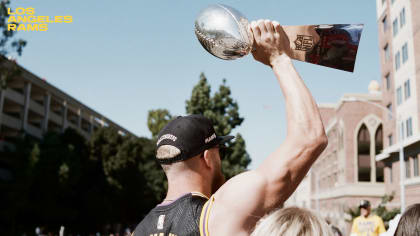 Super Bowl LVI: Cooper Kupp pays tribute to Kobe Bryant at Los Angeles Rams  Championship Parade He set the standard