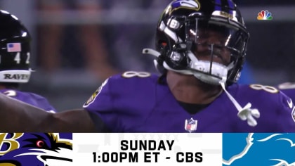 How to Watch Lions vs Ravens on Sunday, September 26, 2021