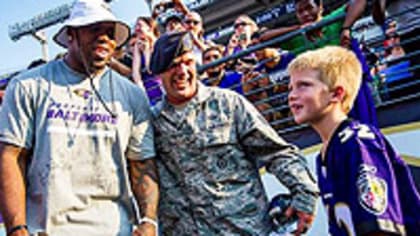 Baltimore Ravens salute the military in Annapolis, Local